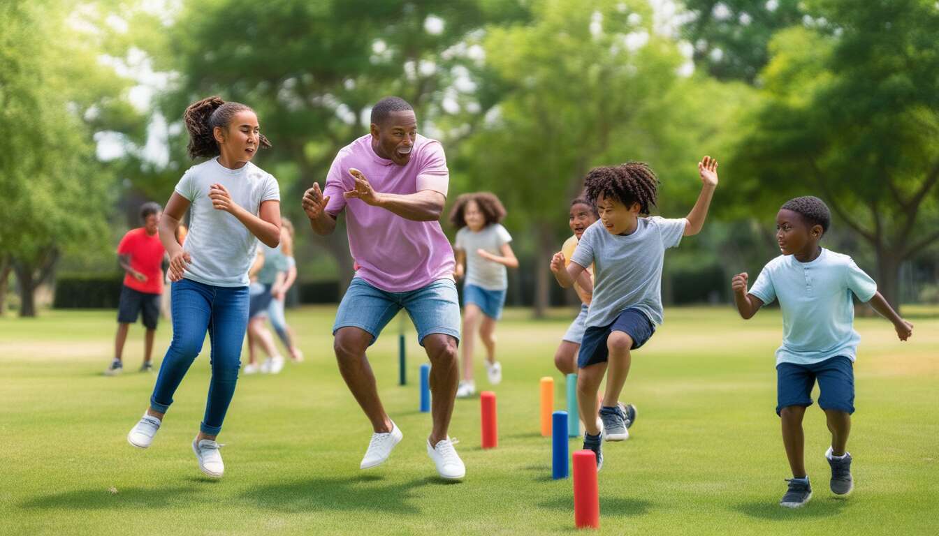 Jeux de rapidité et d'agilité en extérieur